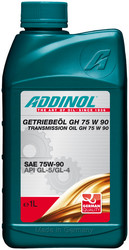 Трансмиссионные масла и жидкости ГУР: Addinol Getriebeol GH 75W 90 1L МКПП, мосты, редукторы, Синтетическое | Артикул 4014766070272