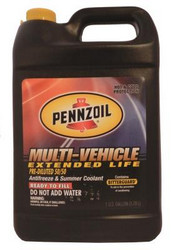 Pennzoil MULTI-VEHICLE EXTENDED LIFE Antifreeze AND SUMMER Coolant 50/50 PRedILUTED 3,78.